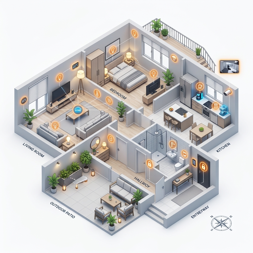 Smart Home Solutions Illustration